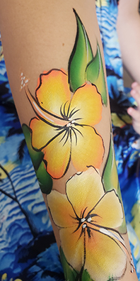 arm flowers painting