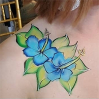 flower shoulder painting