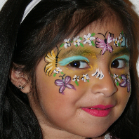 flower face painting