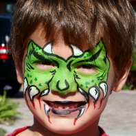 monster face painting
